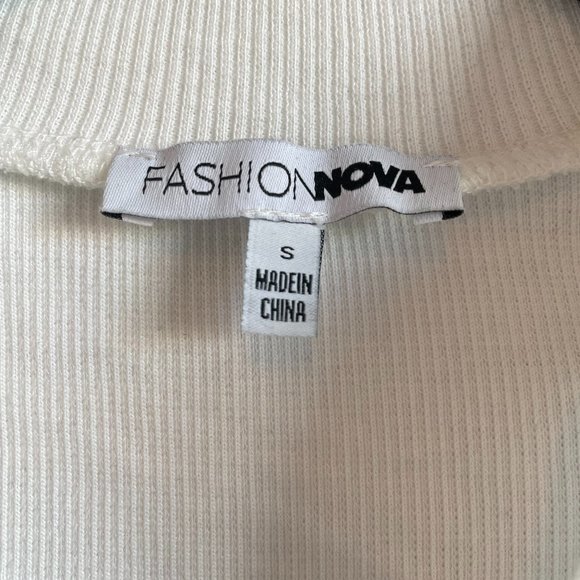 Fashion Nova Grind Time Beyond Long Sleeve Bodysuit - White - Picture 6 of 8